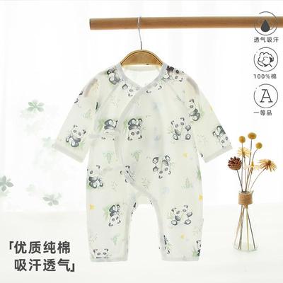婴儿连体衣a类纯棉夏季新生儿衣服宝宝和尚服薄款空调服安阳童装