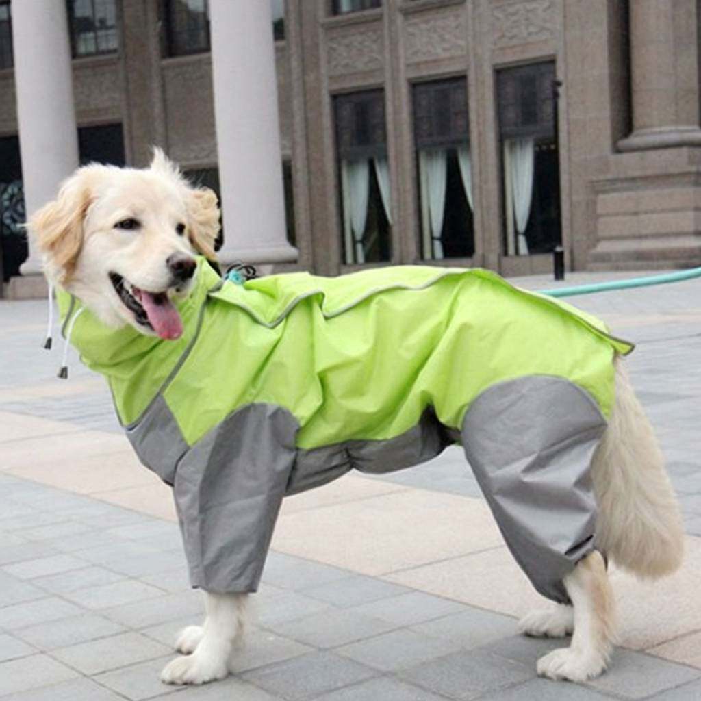 狗狗雨衣中大型犬金毛萨摩