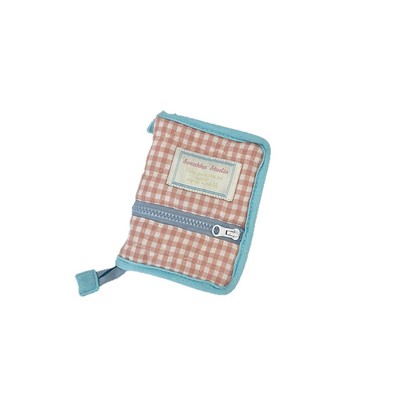 59266 韩版手作夹棉活页夹随身迷你手账本收纳本手账外壳替换小本