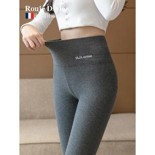 九分小脚长裤 法国Rouje 纯棉紧身秋裤 女春秋大码 Dsyle灰色打底裤