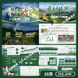 C58乡村振兴生态农业加互联网+大学生创新创业大赛答辩PPT模板