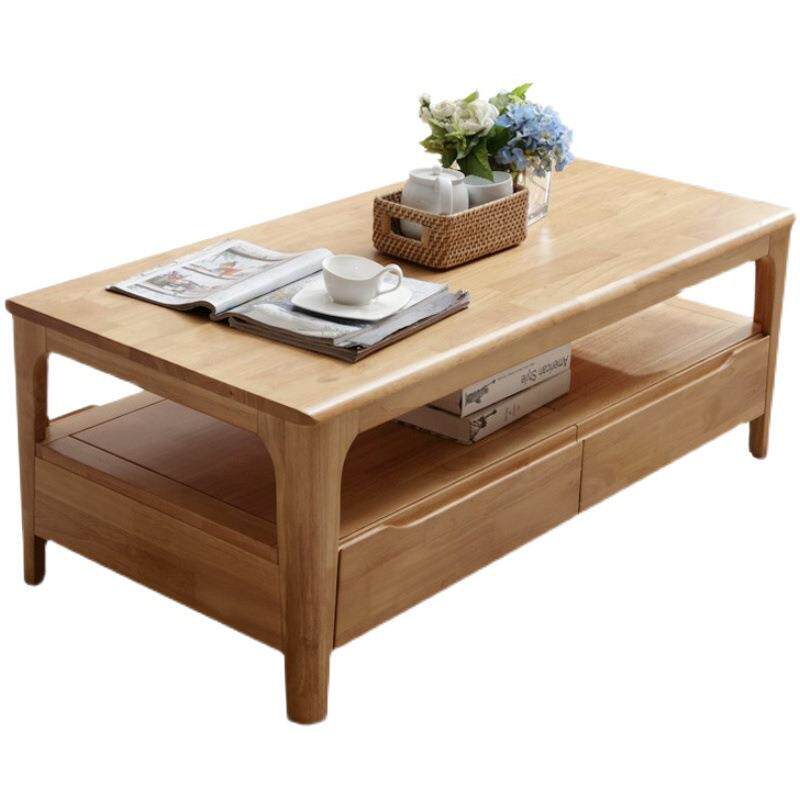 实木茶几现代简约客厅泡茶桌子小户型轻奢长方形1.2茶台北欧茶桌