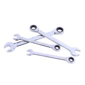 塑盒棘轮7件套两用扳手套装 省力快速梅花开口双向万能两用扳手