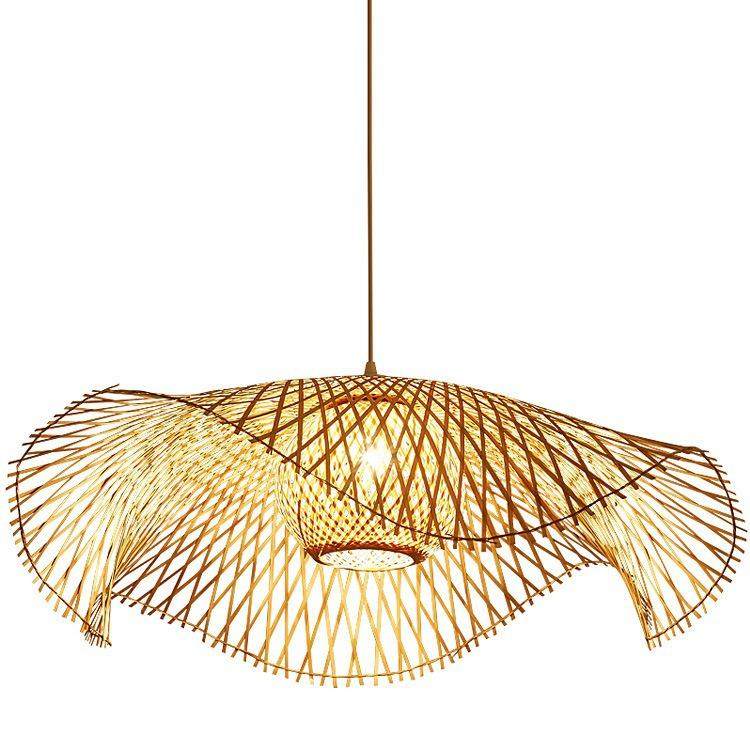新中式吊灯客厅民宿家用禅意茶室竹编竹艺创意个性东南亚日式灯具,家装灯饰光源,智能吊灯,淘宝优惠券,粉丝福利购,淘宝优惠卷
