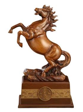 马到成功唐马摆件中式风格客厅玄关酒柜办公室桌面开业树脂工艺品