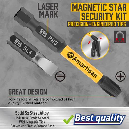 24件套螺丝刀钻头磁槽一字十字螺丝刀钻头S2钢制批头一件起售