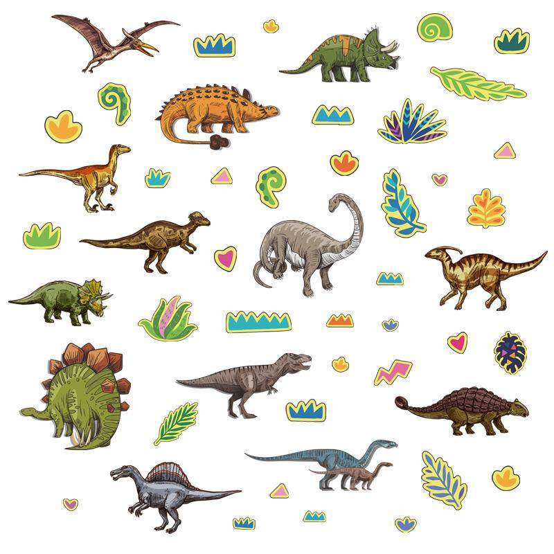 新YGP-B118卡通夜光蓝光霸王龙翼龙儿童房玄关家居墙面装饰墙贴纸,家居饰品,软装墙贴,淘宝优惠券,粉丝福利购,淘宝优惠卷