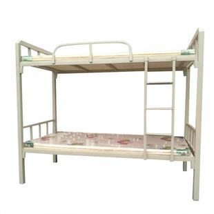 学校双层床宿舍高低床学生公寓上下床上下铺钢制铁架床工地方管床