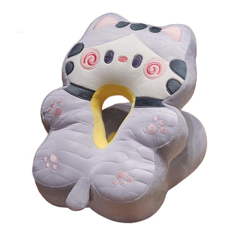 夏季午睡抱猫午LXI休清凉乳趴桌枕办公室趴舒胶睡抱枕适透气抱批