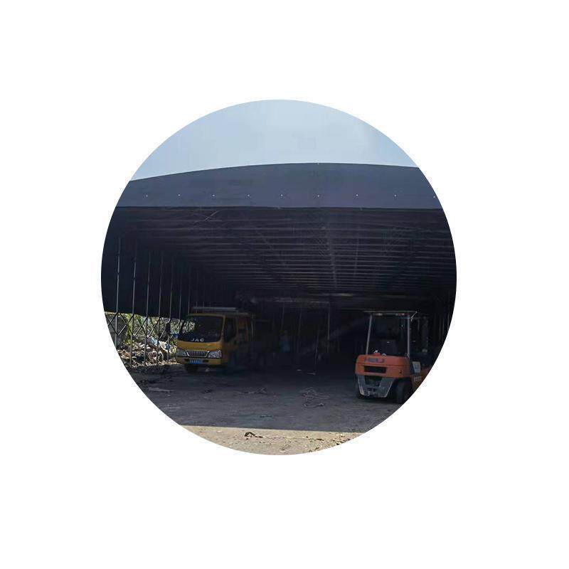 合肥长丰膜结构移动推拉蓬临时屋顶肥东西县遮阳蓬仓库挡雨棚