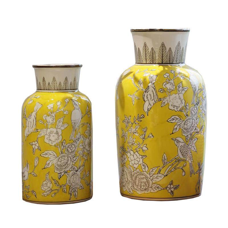 陶瓷花瓶高级感新中式花瓶客厅摆件餐桌装饰轻奢风家居手绘摆件,橡塑材料及制品,工业陶瓷,淘宝优惠券,粉丝福利购,淘宝优惠卷