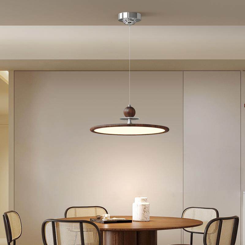 中古风卧室吊灯复古侘寂风胡桃木纹色餐厅灯设计感护眼主卧吸顶灯,家装灯饰光源,智能吊灯,淘宝优惠券,粉丝福利购,淘宝优惠卷