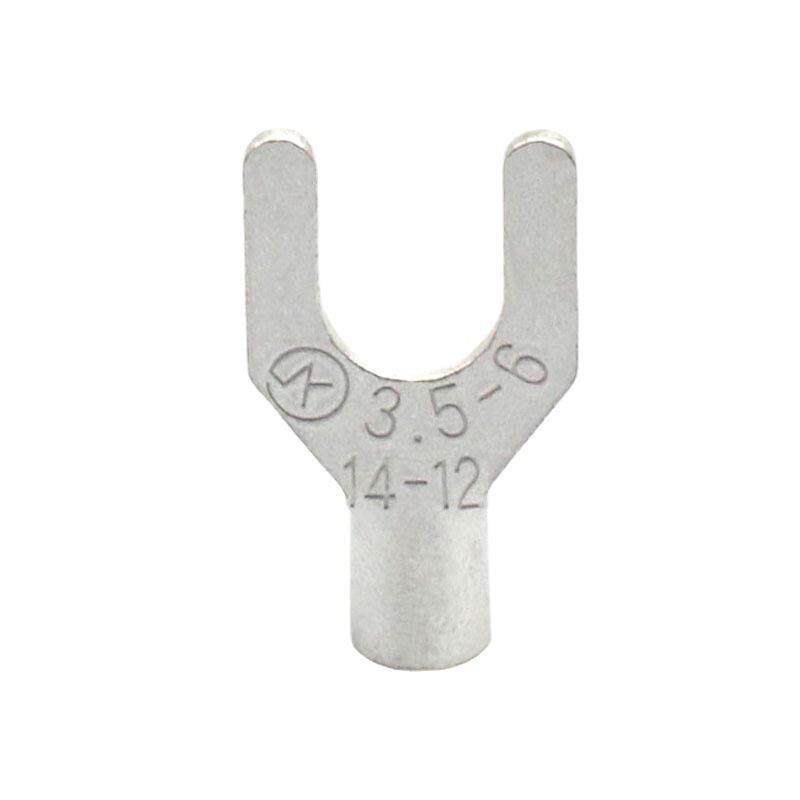 SNB3.5-3/4/5/6叉型紫铜裸端子新能源端子U型冷压接头焊口铜鼻子