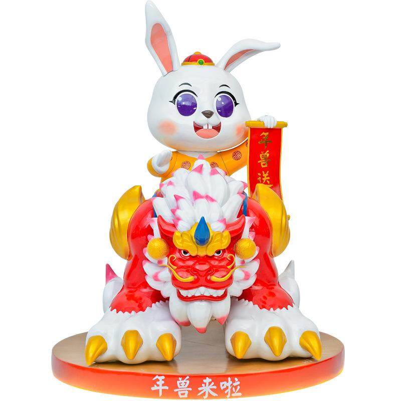 新年蛇摆件玻璃钢雕塑户外商场2025年吉祥春节景区打卡美陈装饰品