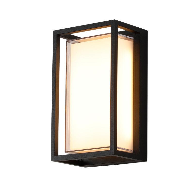 led户外壁灯长方框防水阳台灯室外墙灯过道防潮灯阳光房