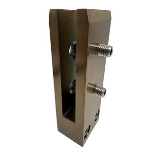 楼梯扶手固定夹实心侧装夹楼梯玻璃夹走廊安全围栏侧装玻璃夹