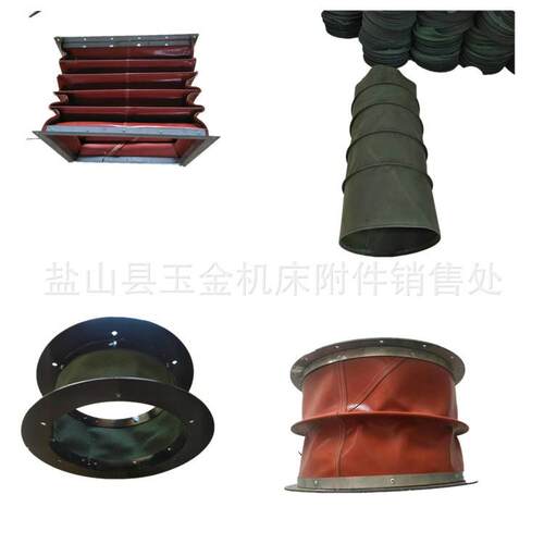 厂家缝制耐腐蚀耐磨加厚帆布风机软连接耐高温通风软连接防护罩