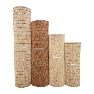 芦苇帘子大卷30米芦苇帘子大卷帘遮阳草帘竹帘芦苇席墙面装饰装修