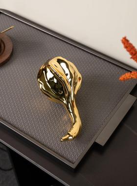 轻奢玄关电视柜家居小南瓜简约摆件现代样板房书房茶几小装饰桌面