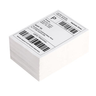 快递面单三防热敏标签纸打印纸100x100x150E邮宝热敏纸亚马逊fba速卖通Temu跨境电商不干胶条码叠装外箱贴纸