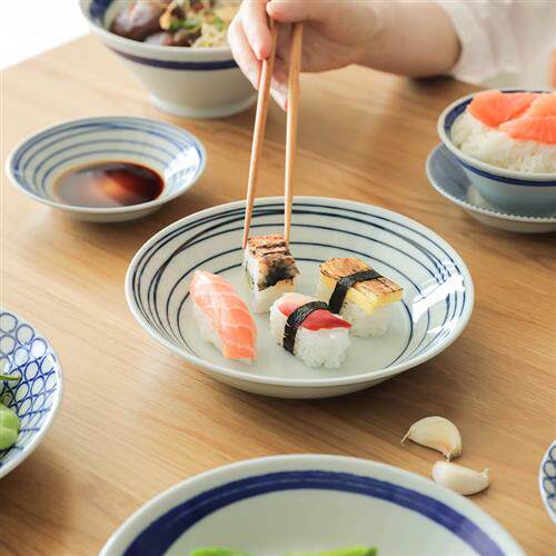 肆月日式餐具套装碗碟家用轻奢简约碗盘日系碗和风盘子高档碗筷