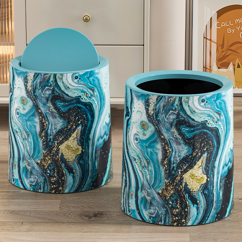 新款大容量双层卧室大号轻奢纸篓