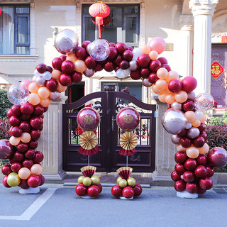 气球拱门结婚引路支架婚庆用品室外酒店门口婚礼场景现场布置装饰