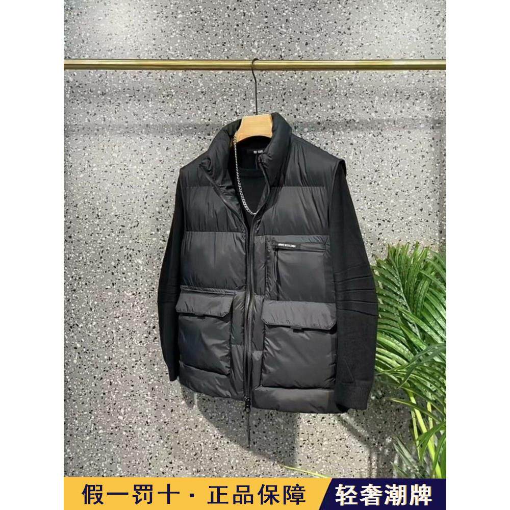 高端冬季2025新款立领羽绒棉马甲男潮牌工装加棉休闲保暖背心外套