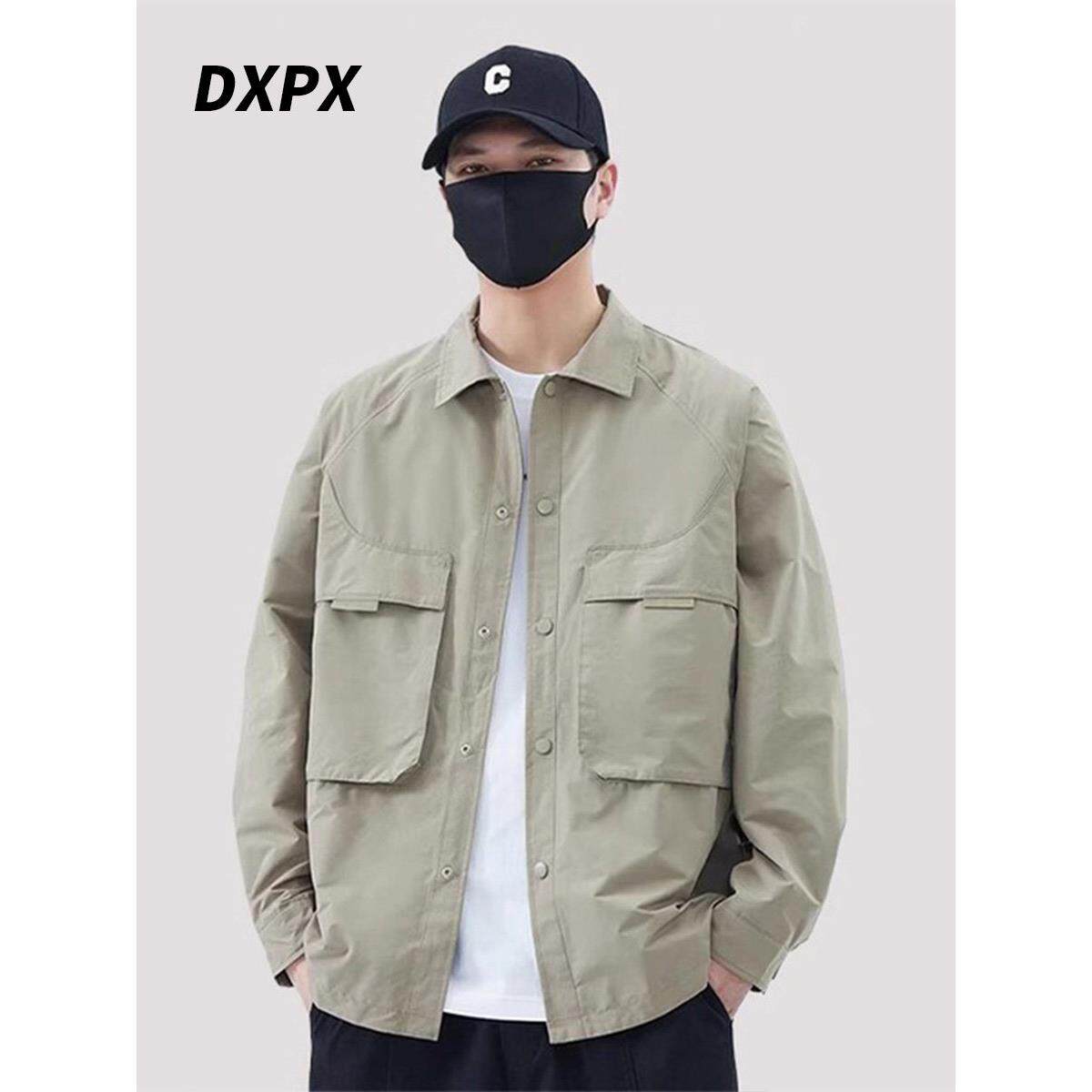 DXPX品牌专柜设计感男士外套春秋季2025新款翻领工装衬衫夹克潮