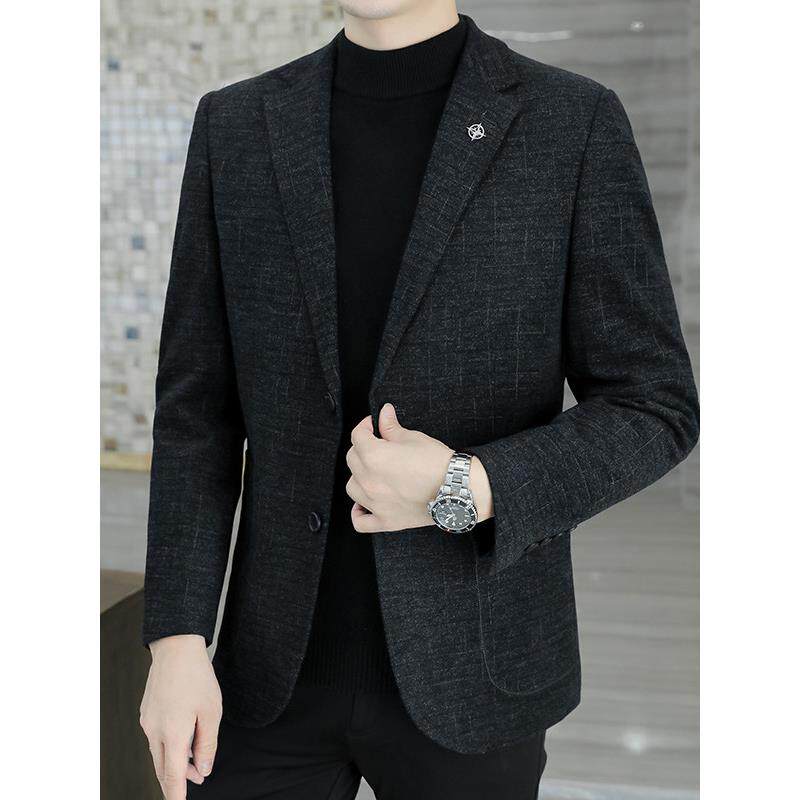 西装外套男士春秋商务休闲结婚礼服韩版修身单件两粒扣小西服上衣