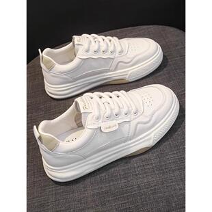 运动休闲单鞋 Cioem 女百搭透气春秋板鞋 厚底小白鞋 Kouim2025新款