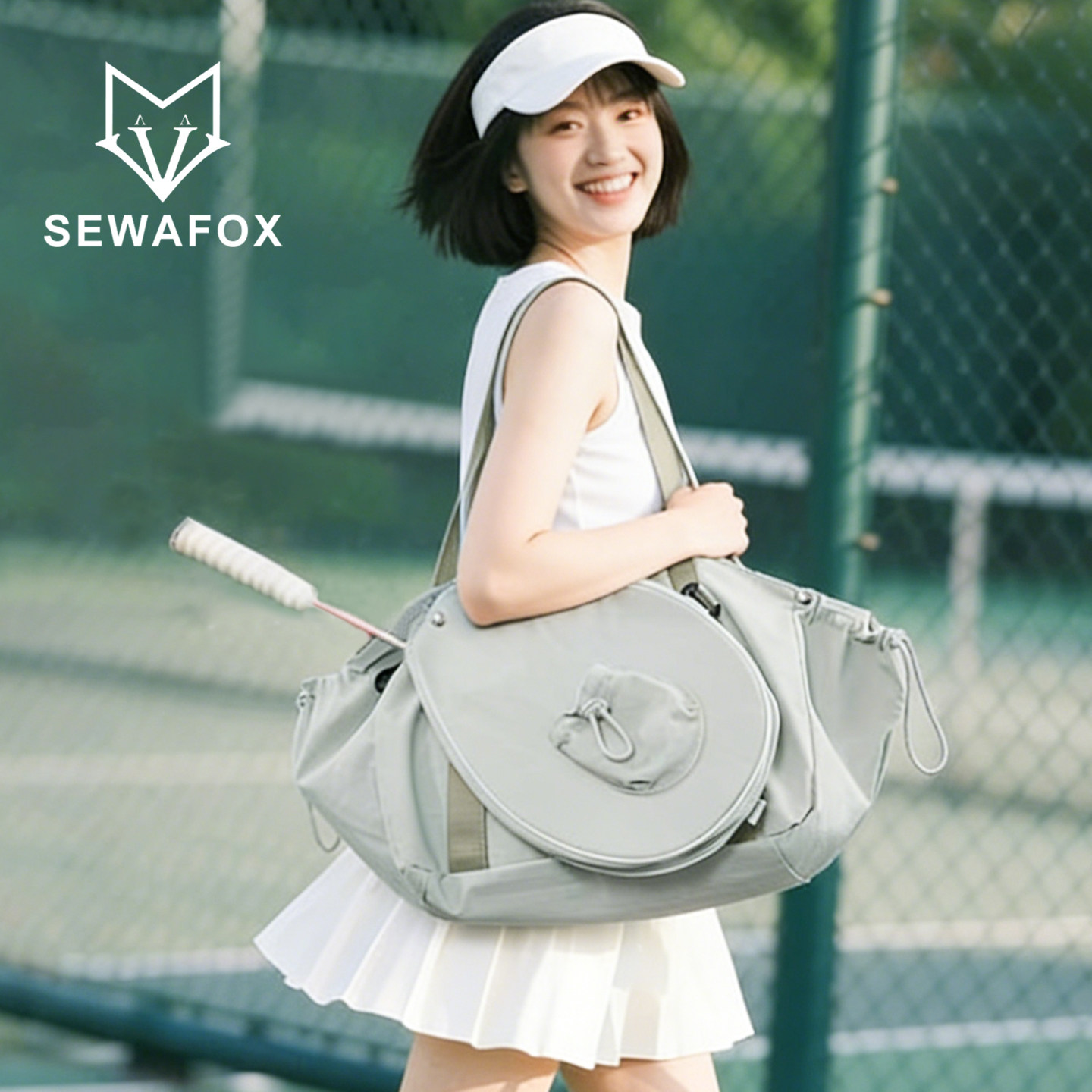 羽毛球网球包新款大容量旅行包健身包手提运动轻便高级感单肩背包