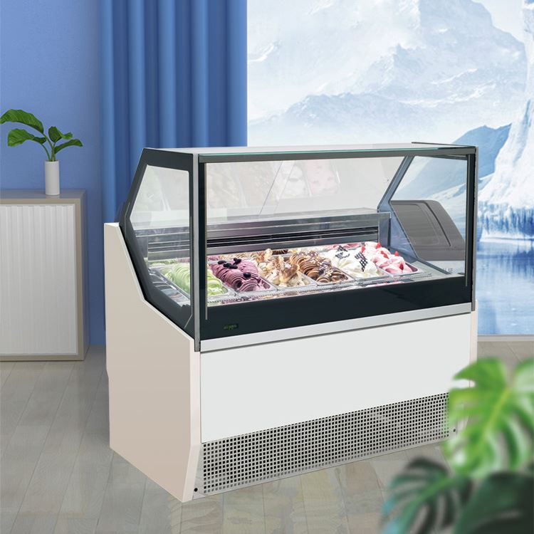 博科尼生产冰淇淋展示柜KS-B1-1300商用冰激凌展示柜/雪糕展示柜