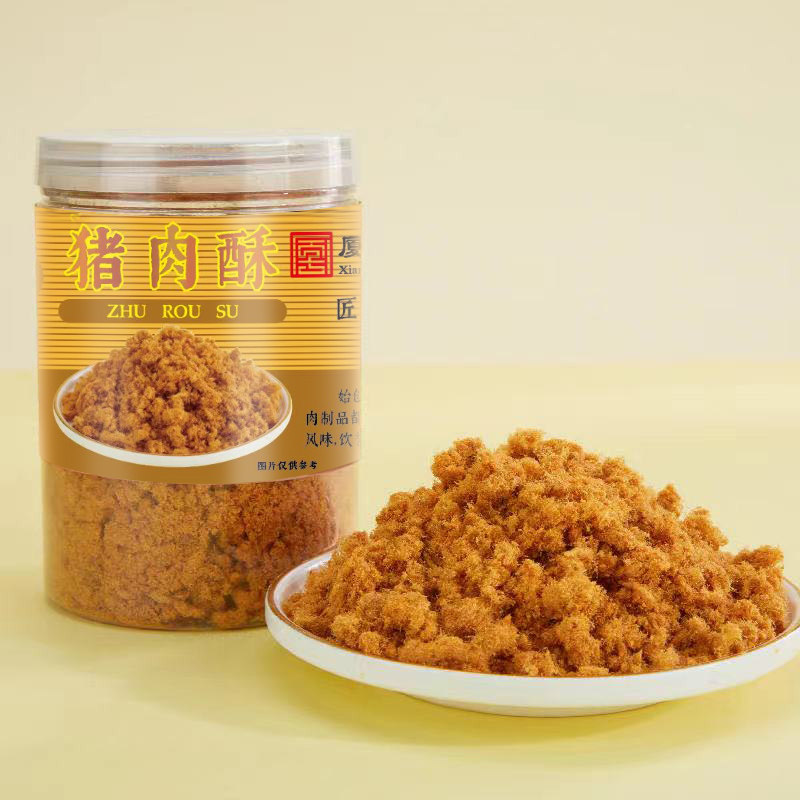 厦门黄胜记油酥猪肉松165g罐装图片