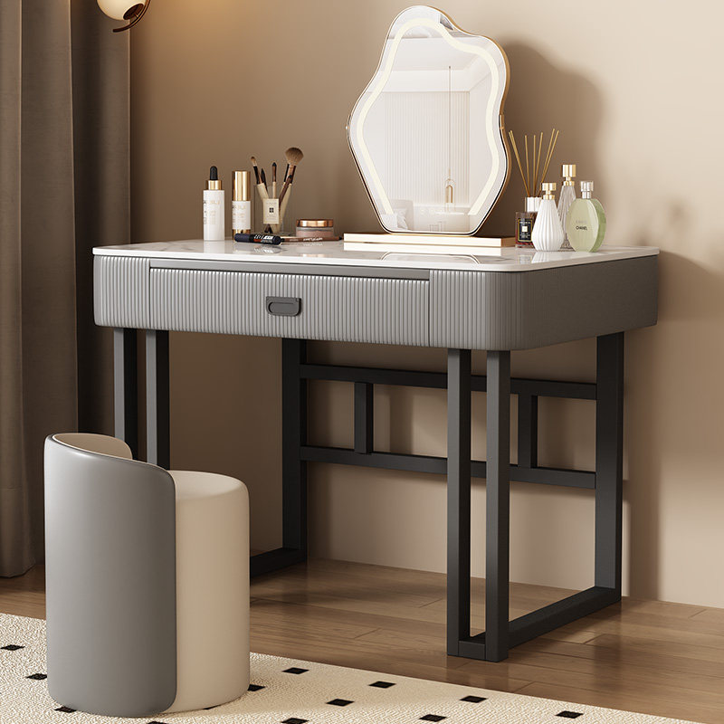 实木化妆台书桌一体二合一现代简约小户型主卧室收纳储物化妆镜桌