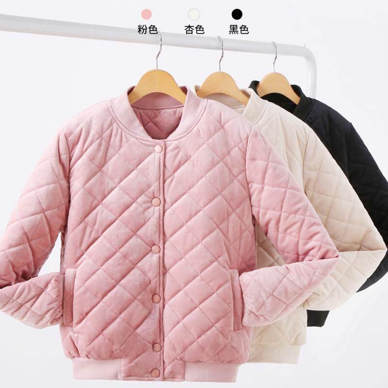 羽绒内胆配大衣校服神器金丝绒棉服厚内胆初高中生内搭短款套校服