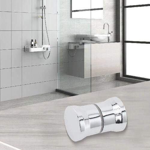 Chrome Bathroom ABS Glass Doors Replacement Handle Shower