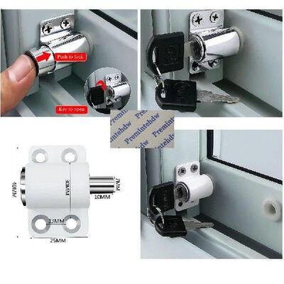 Chrome White Baby Kid Child Children Safety Sliding Sash