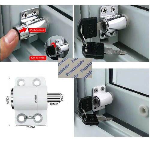 Chrome White Baby Kid Child Children Safety Sliding Sash