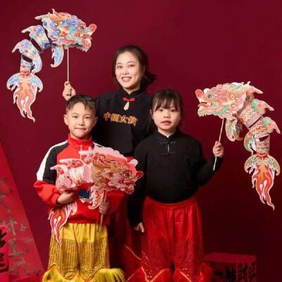 DIY Spring Festival Dragon Lantern Flexible Handheld