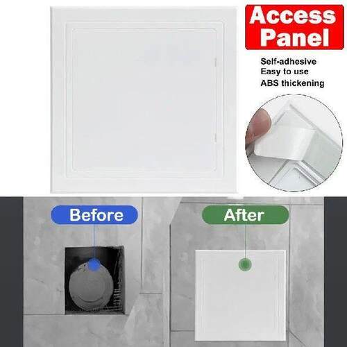 1pc Self-adhesive Access Panel Door Plastic White