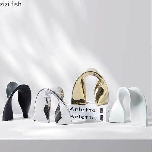 Creative Abstract Ceramic Ornament Tabletop Irregular