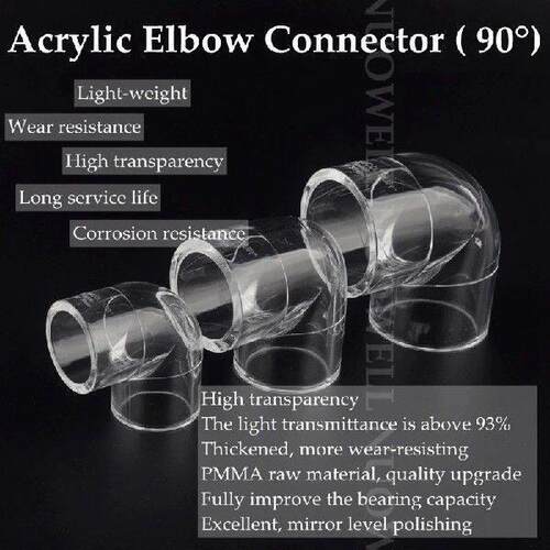 1pc I.D 20/25/32 mm Acrylic 45°/90° Elbow Connector Pipe