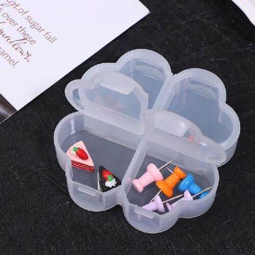 Portable Plastic Pill Storage Box With Independent Opening