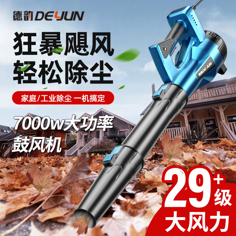 德国进口吹风机大功率工业用220v强力鼓风机吹灰尘锂电暴风枪吹树