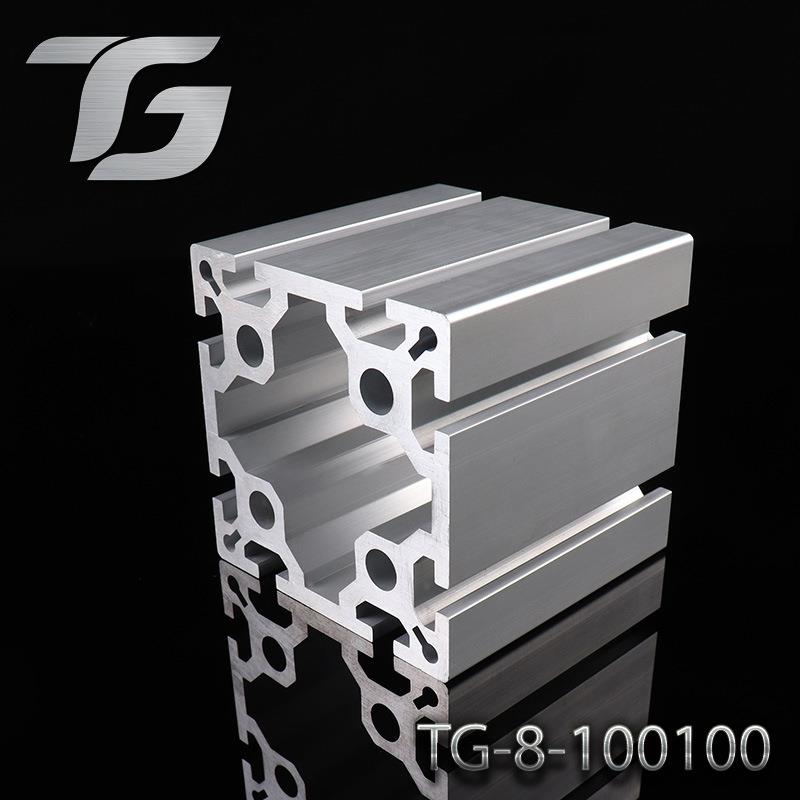 工业铝型材100100重型方管维修操作台铝型材大型铝合金型材