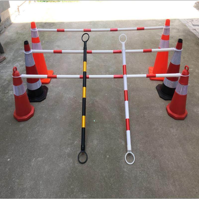3米红白连接杆PVC路锥连接杆锥桶伸缩警示杆反光路锥链接杆标志桶