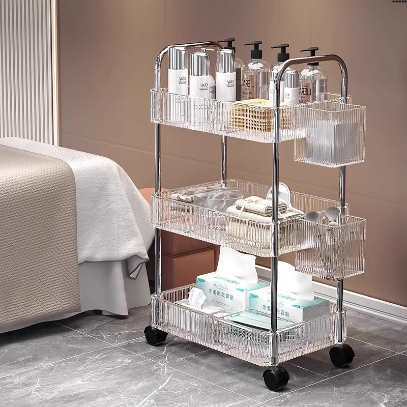 美容车小推车美容院专用置物架美甲美睫美发理发店仪器工具车收纳