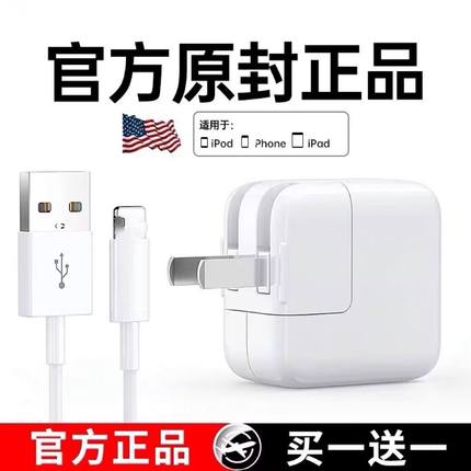 原装适用苹果平板iPadmini1/2/3/4/5充电器线iPadAir1/2/3/iPad5/6/7/8/9数据线iPad12w充电器电脑连接线