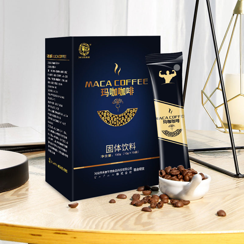 黑咖啡 玛卡咖啡能量型咖啡批发源头工厂 人参蛹虫草咖啡现货代发